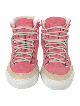 Diemme Suede Colorblock Pattern Hiking Boots