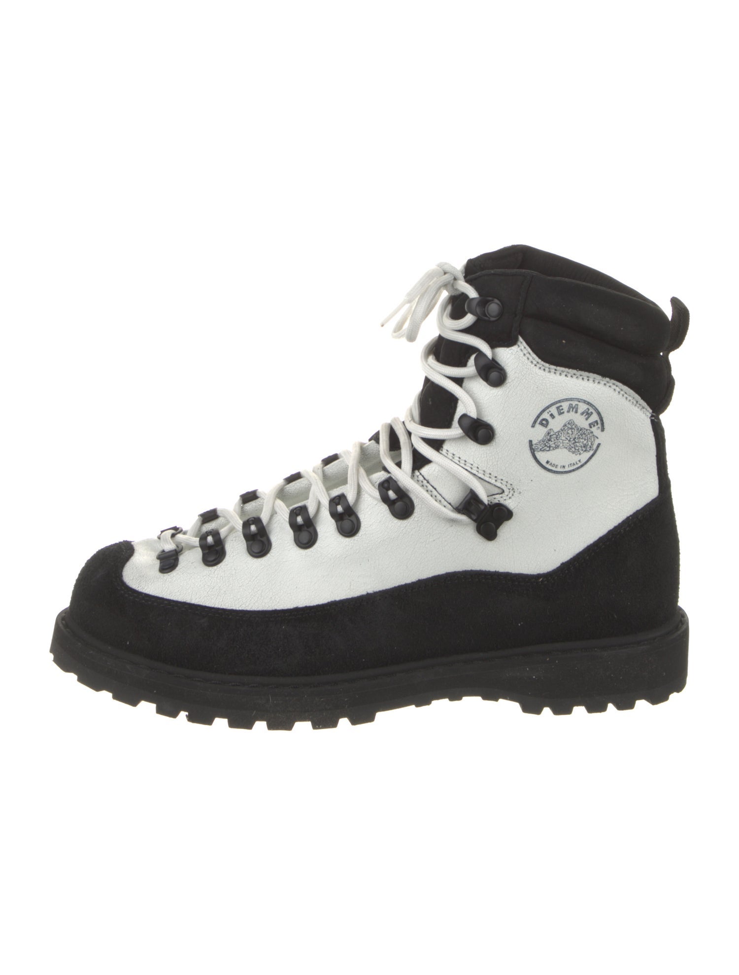 Diemme Suede Colorblock Pattern Hiking Boots