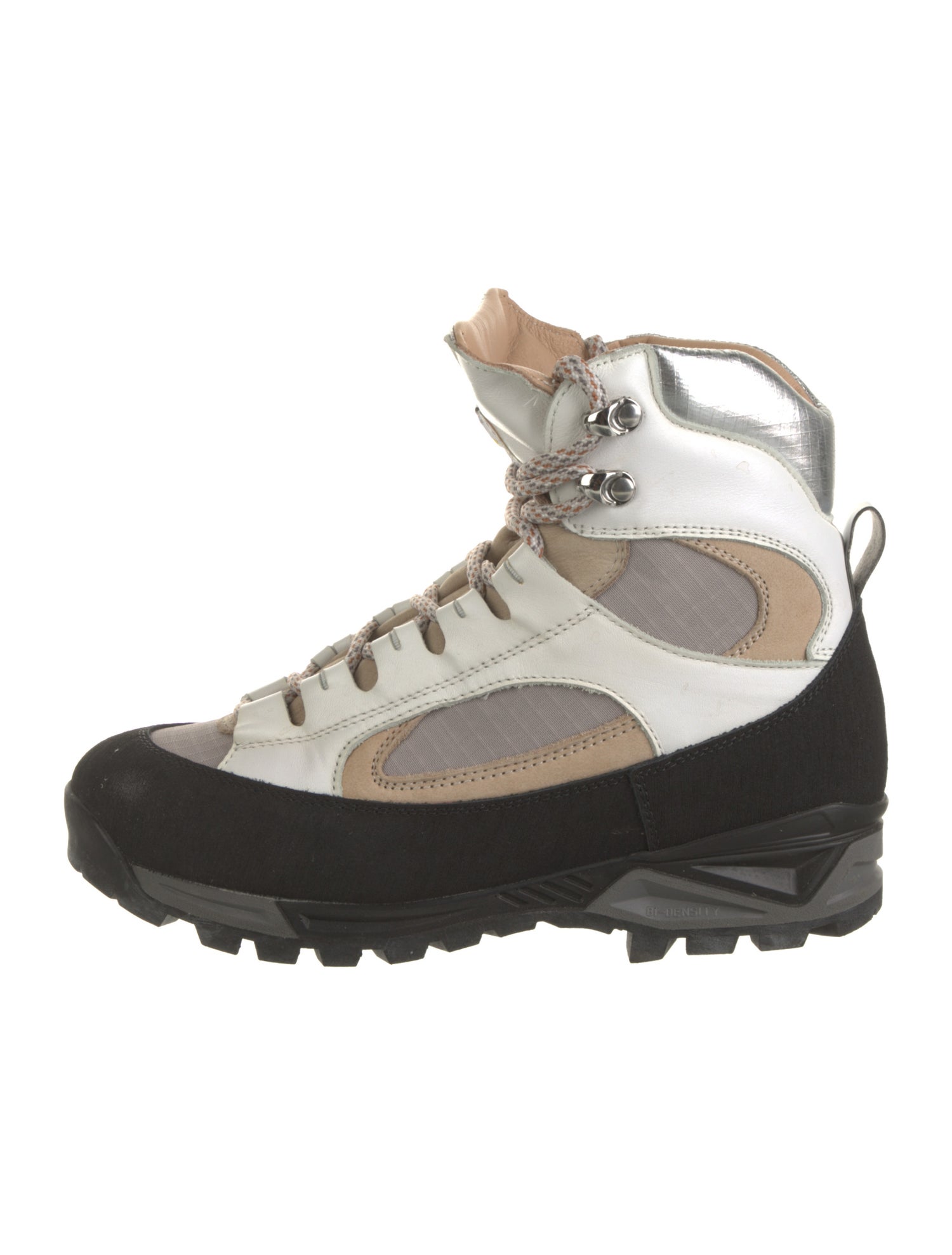 Diemme Suede Colorblock Pattern Lace-Up Boots