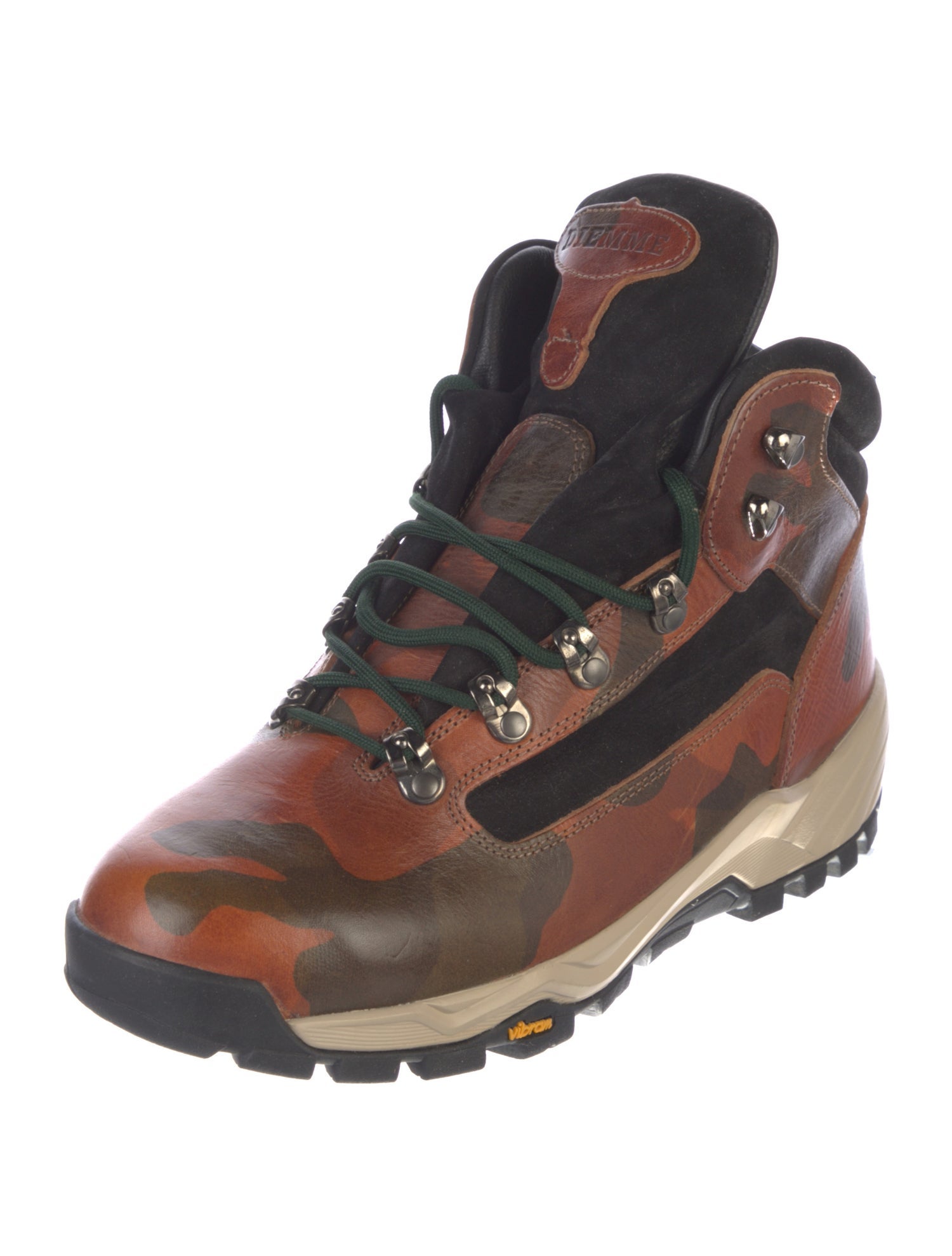 Diemme Leather Colorblock Pattern Sneakers