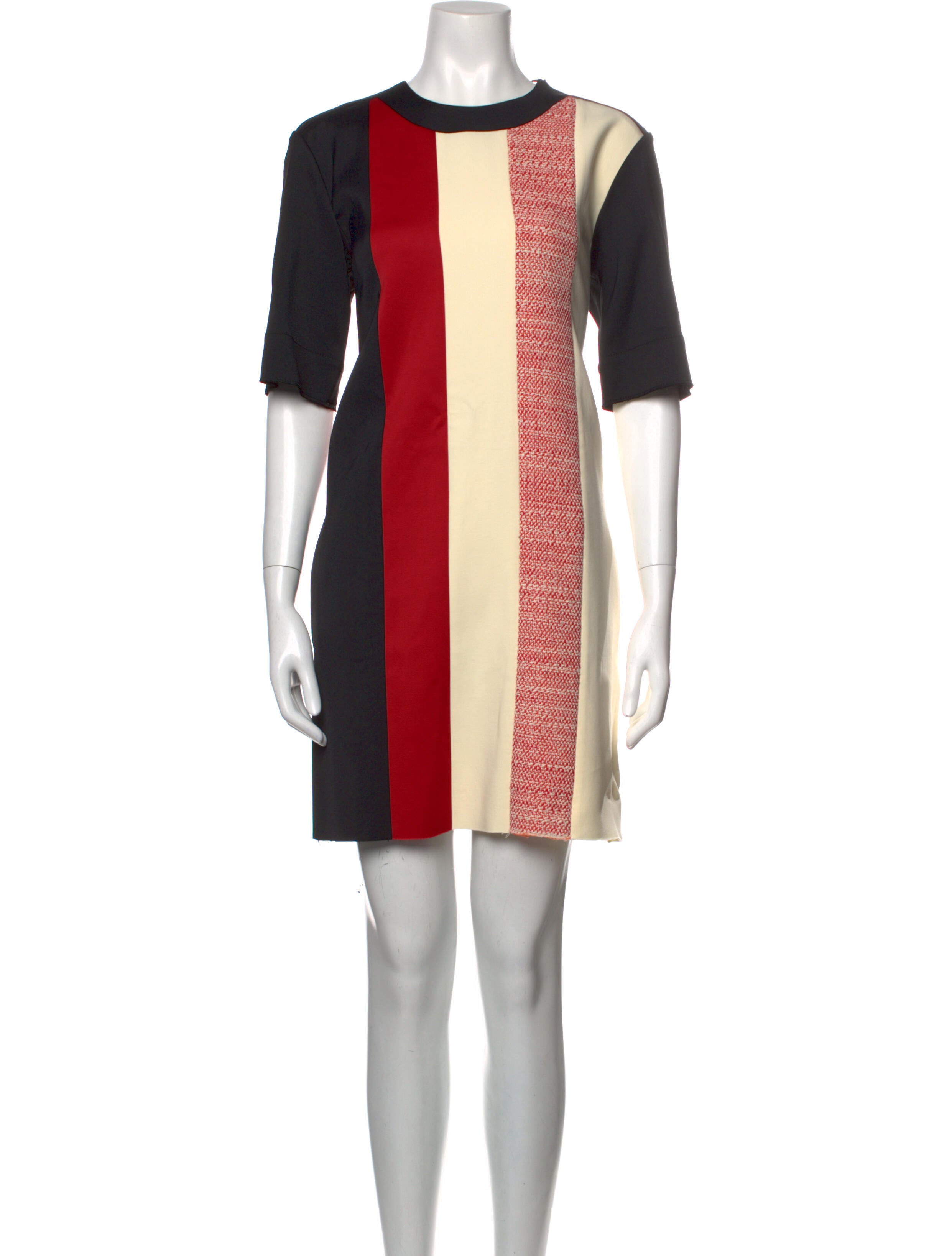 Marina Moscone Colorblock Pattern Mini Dress