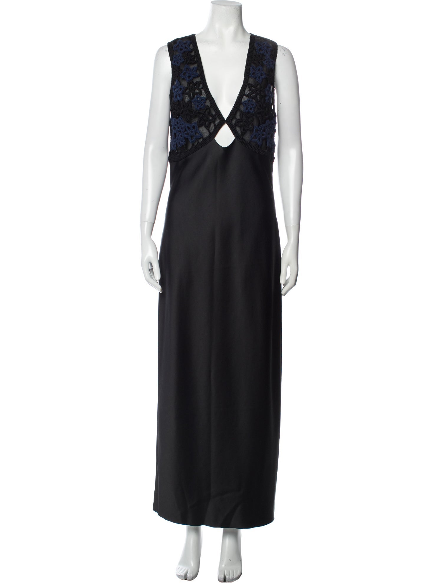 Marina Moscone V-Neck Long Dress w/ Tags
