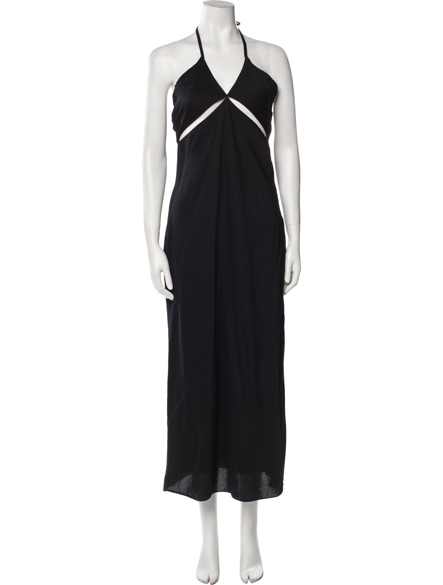Marina Moscone Virgin Wool Midi Length Dress