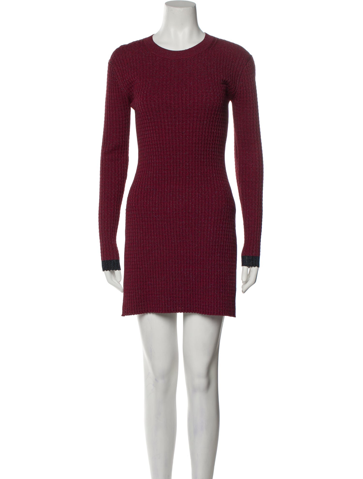 Marina Moscone Crew Neck Mini Dress