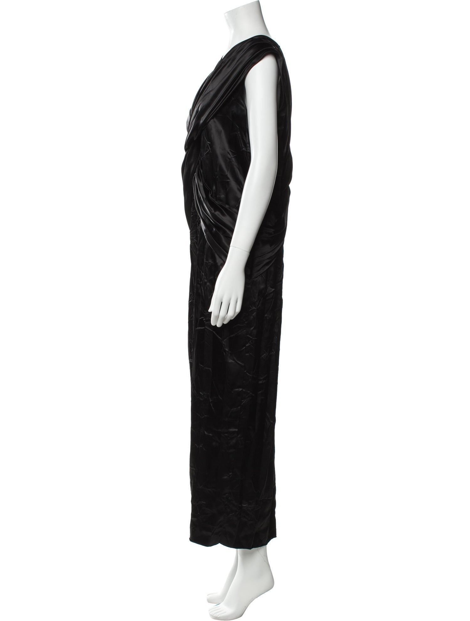 Marina Moscone V-Neck Long Dress