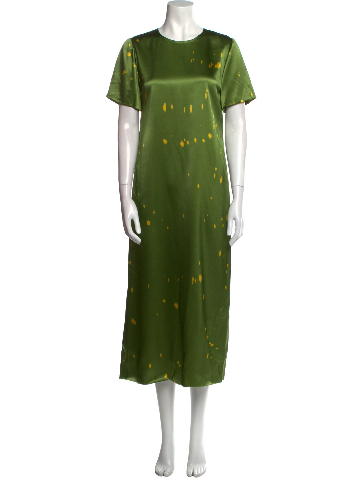 Marina Moscone Tie-Dye Print Long Dress