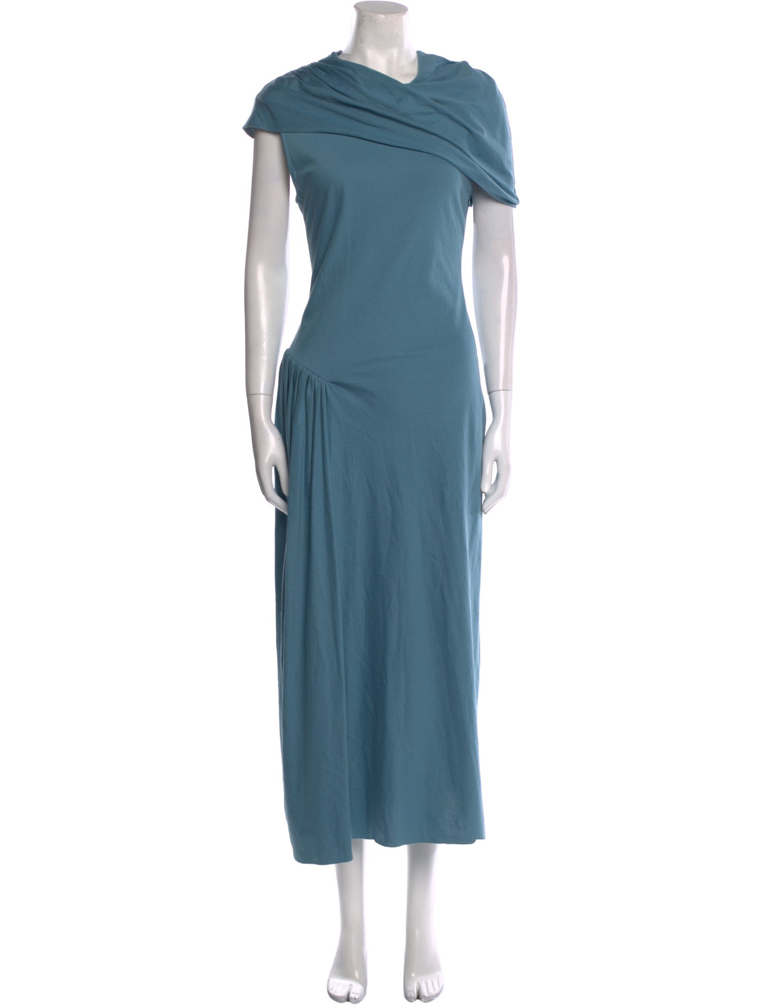 Marina Moscone Asymmetrical Long Dress