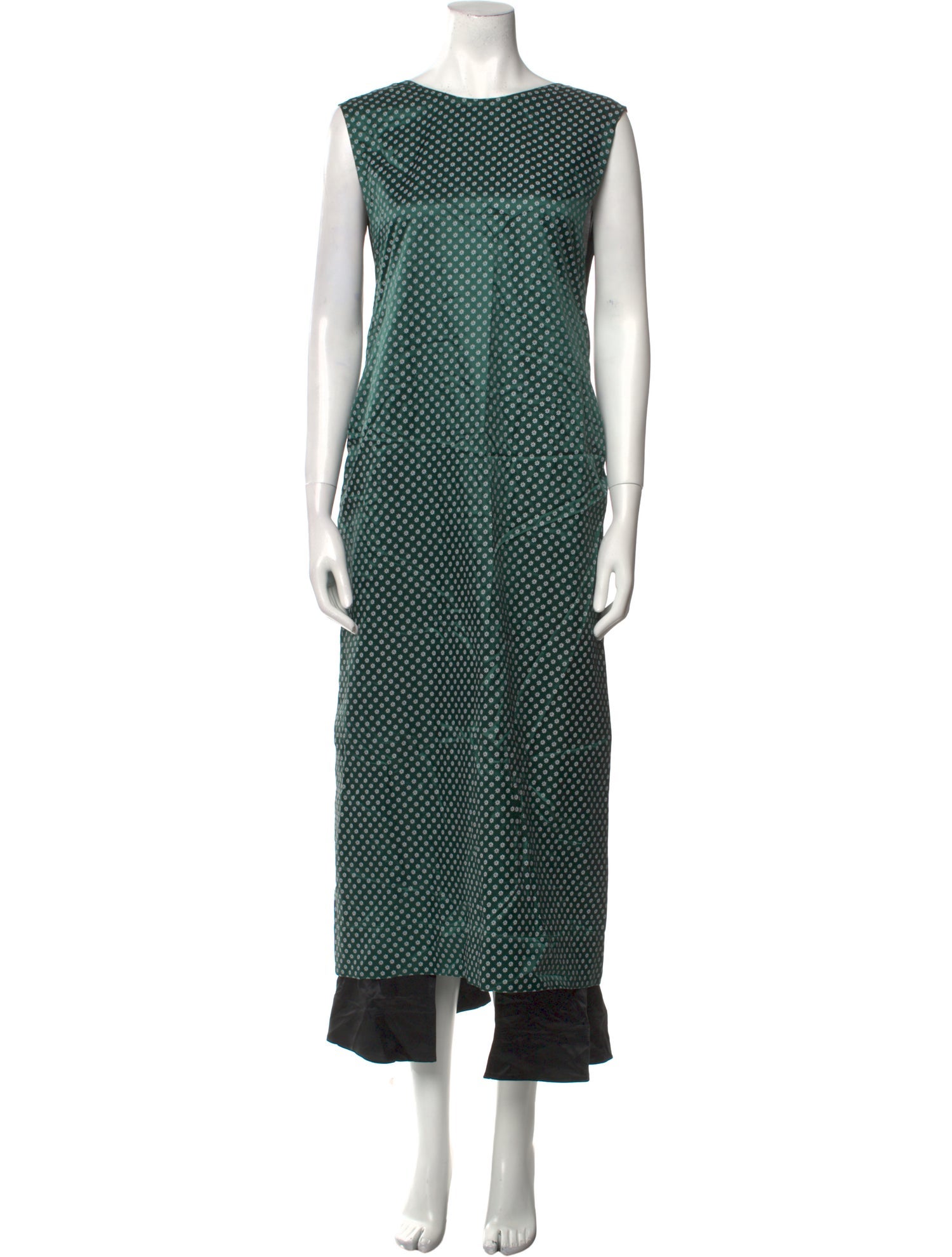 Marina Moscone Polka Dot Print Long Dress w/ Tags