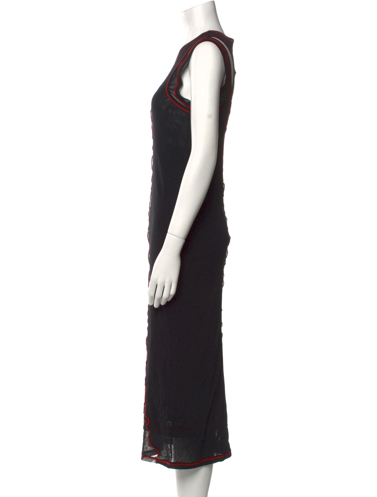 Marina Moscone Crew Neck Midi Length Dress w/ Tags