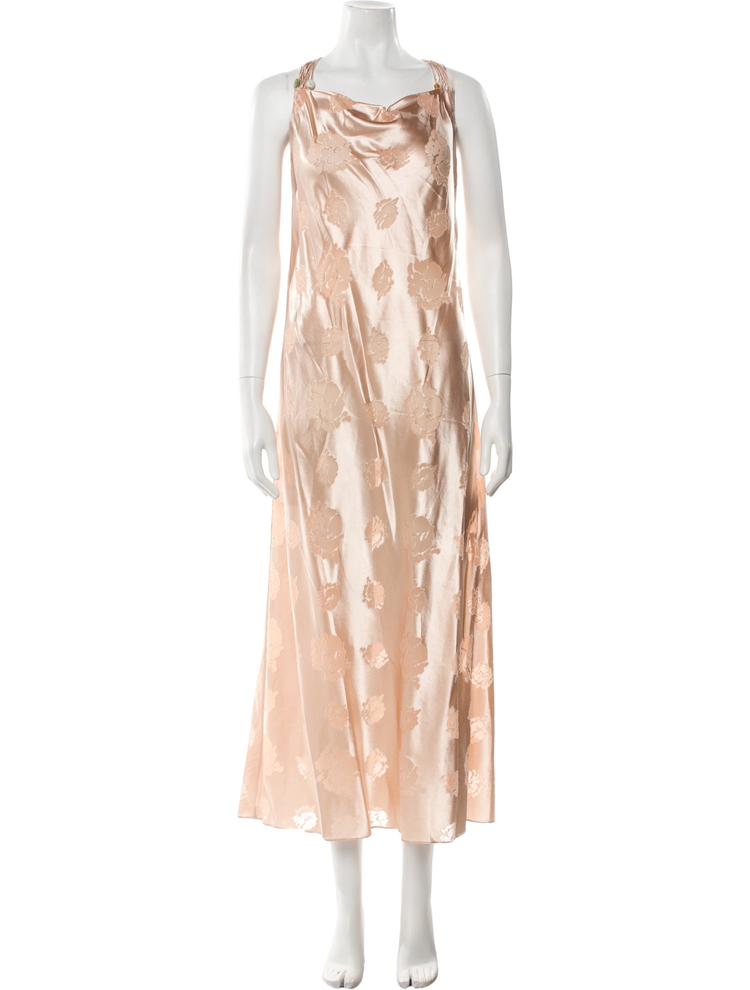 Marina Moscone Printed Long Dress w/ Tags