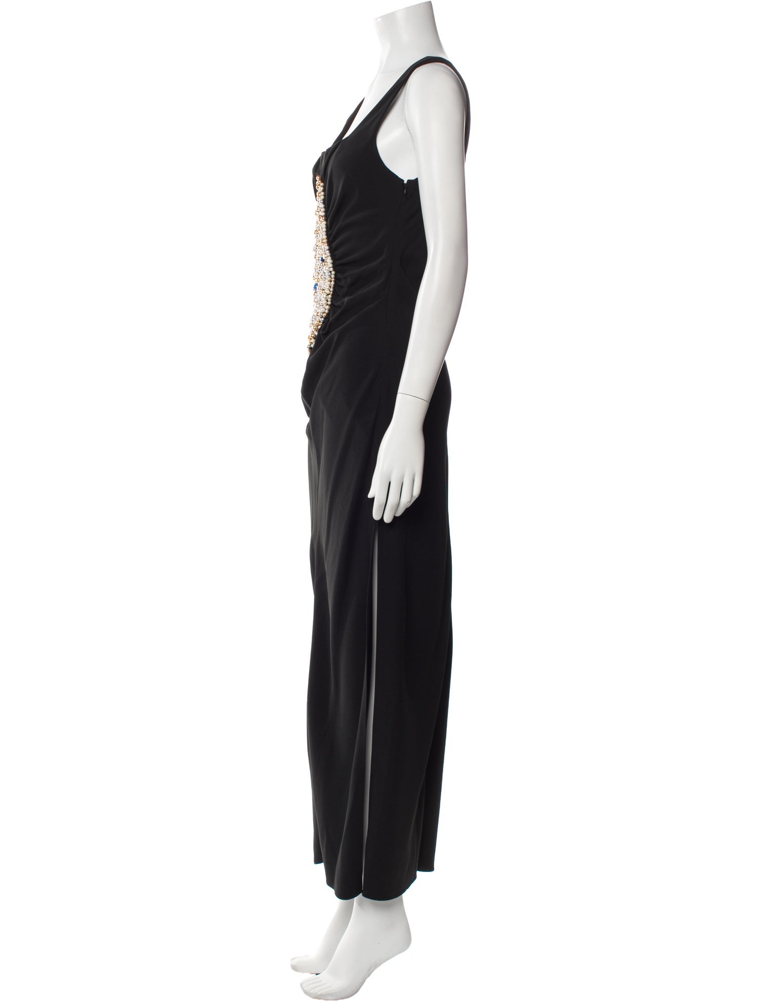 Marina Moscone Square Neckline Long Dress