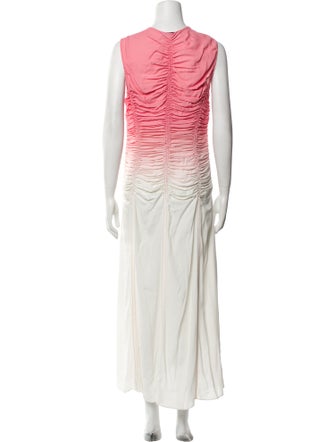 Marina Moscone V-Neck Long Dress