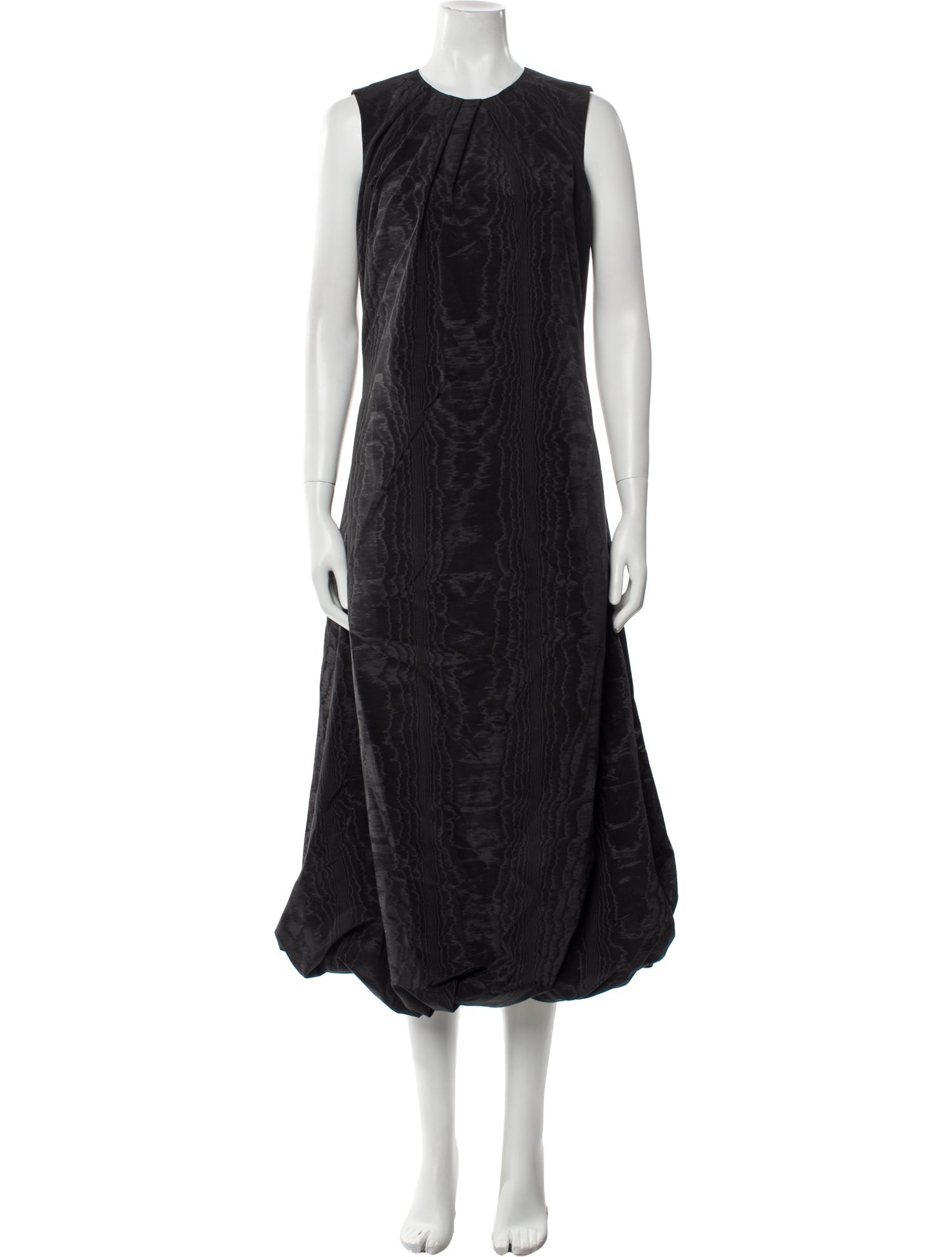 Marina Moscone Crew Neck Long Dress