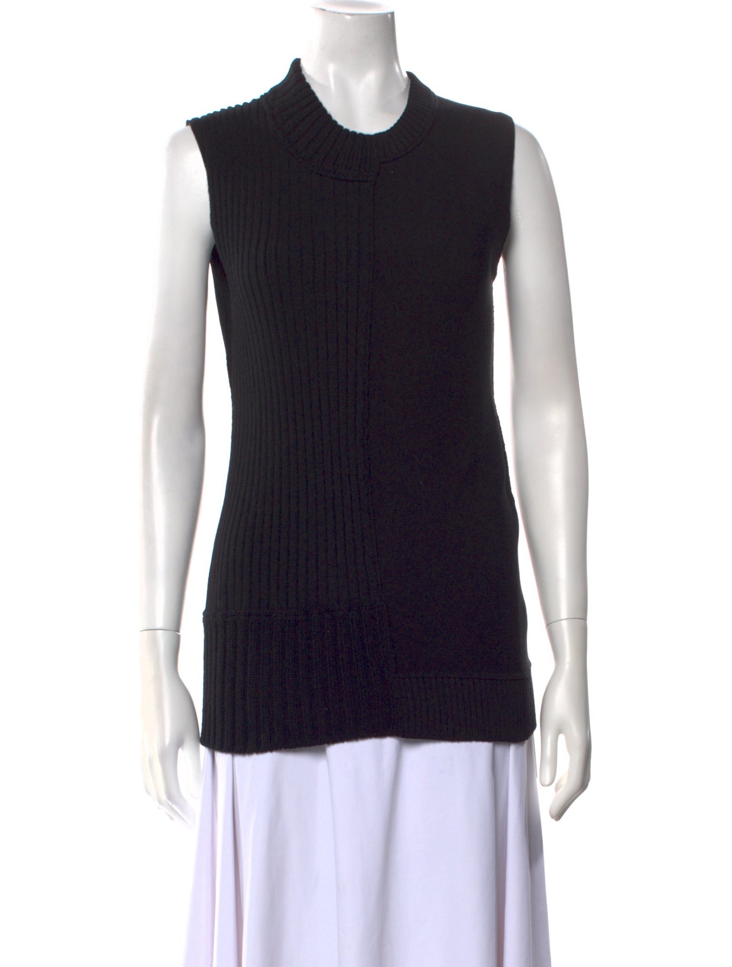 Marina Moscone Virgin Wool Crew Neck Top
