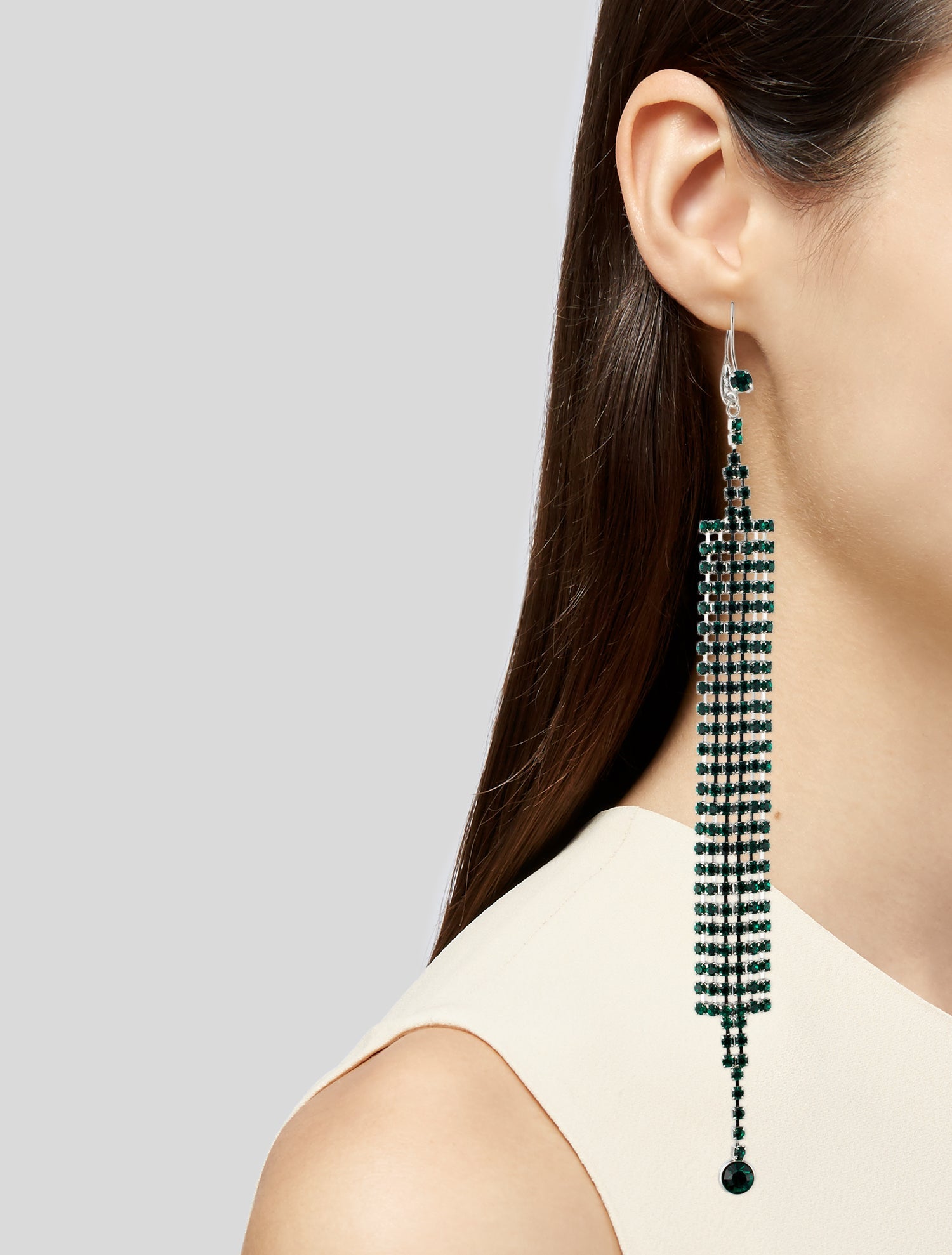 Marina Moscone Crystal Drop Earrings