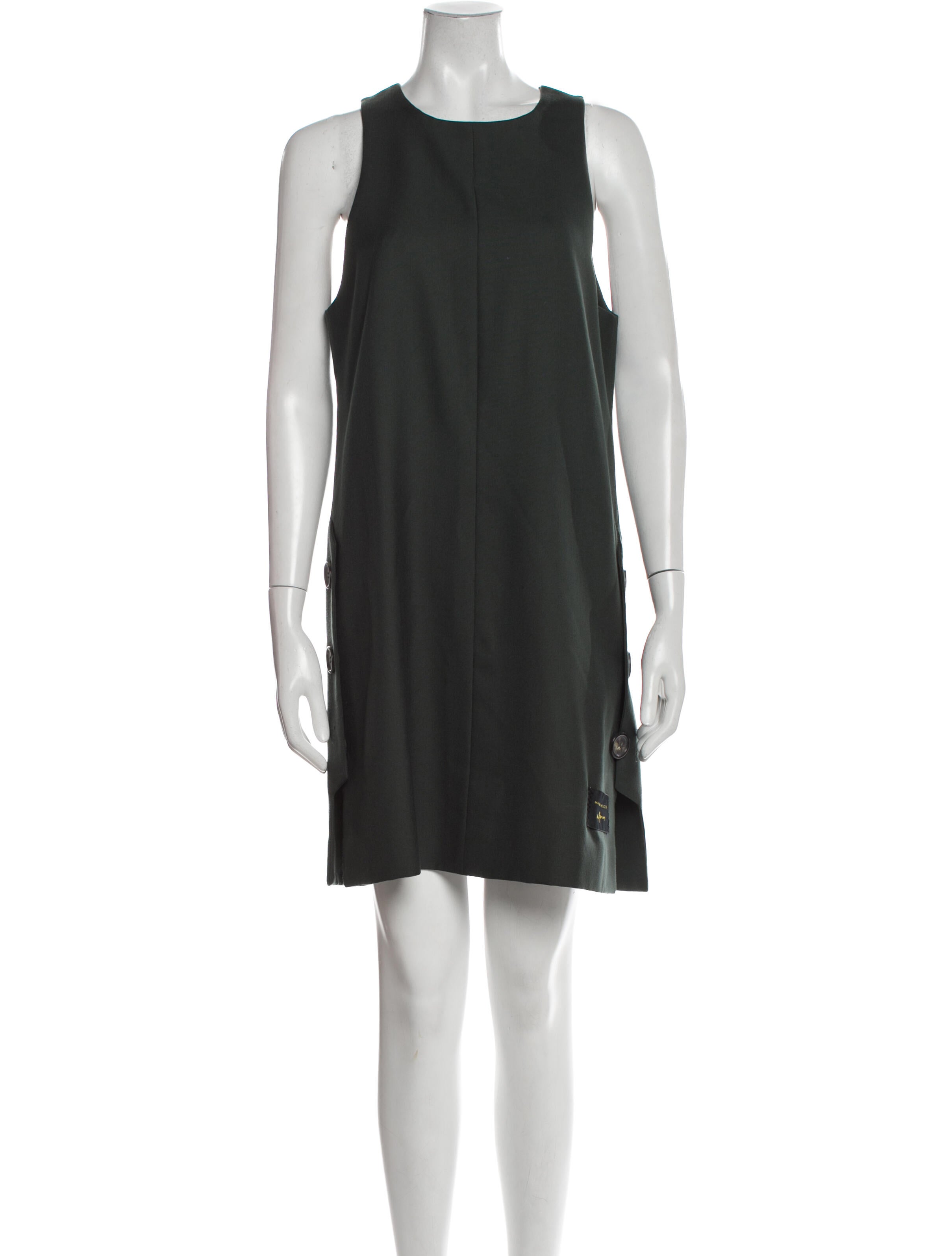Marina Moscone Virgin Wool Mini Dress