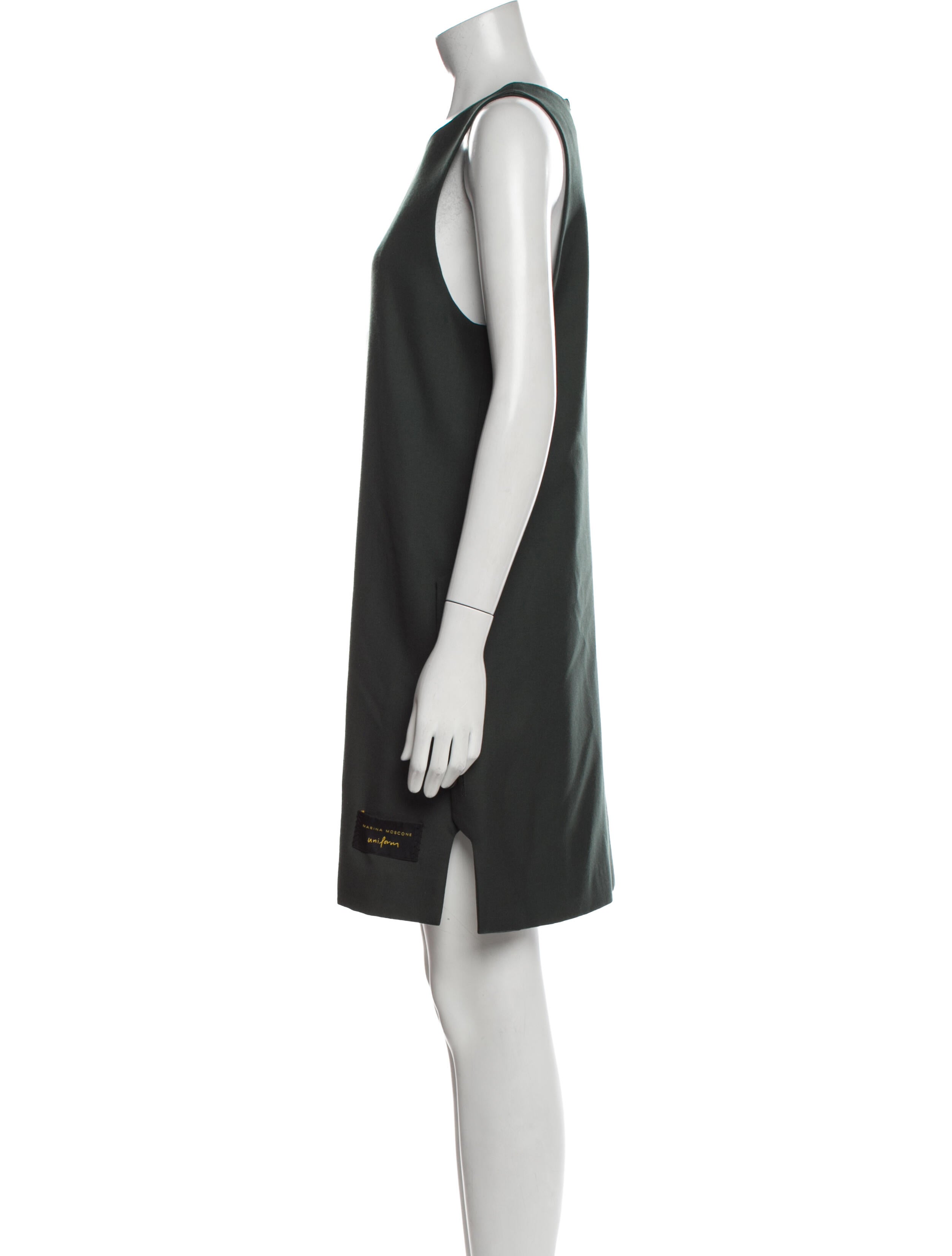 Marina Moscone Virgin Wool Mini Dress