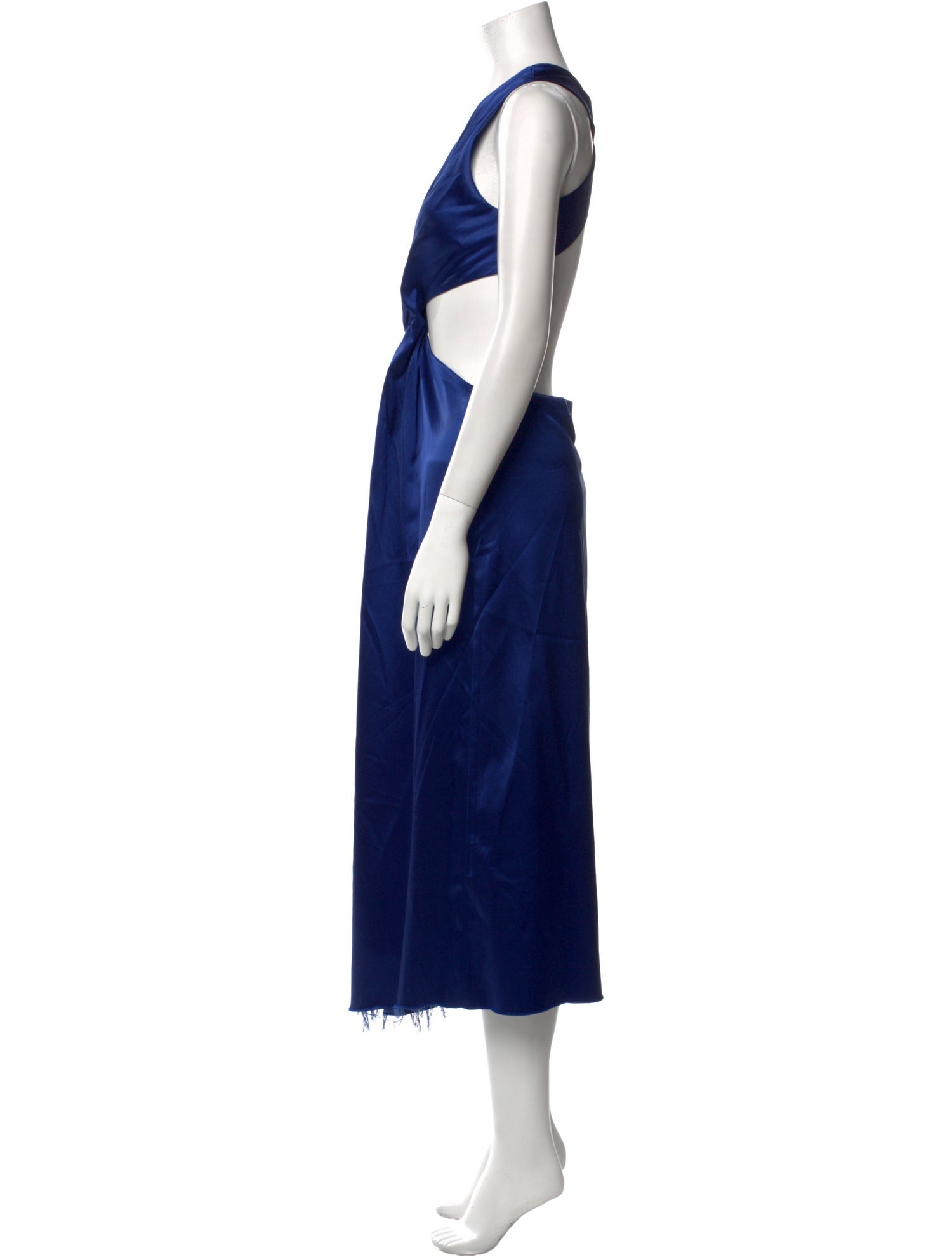 Marina Moscone Crew Neck Long Dress