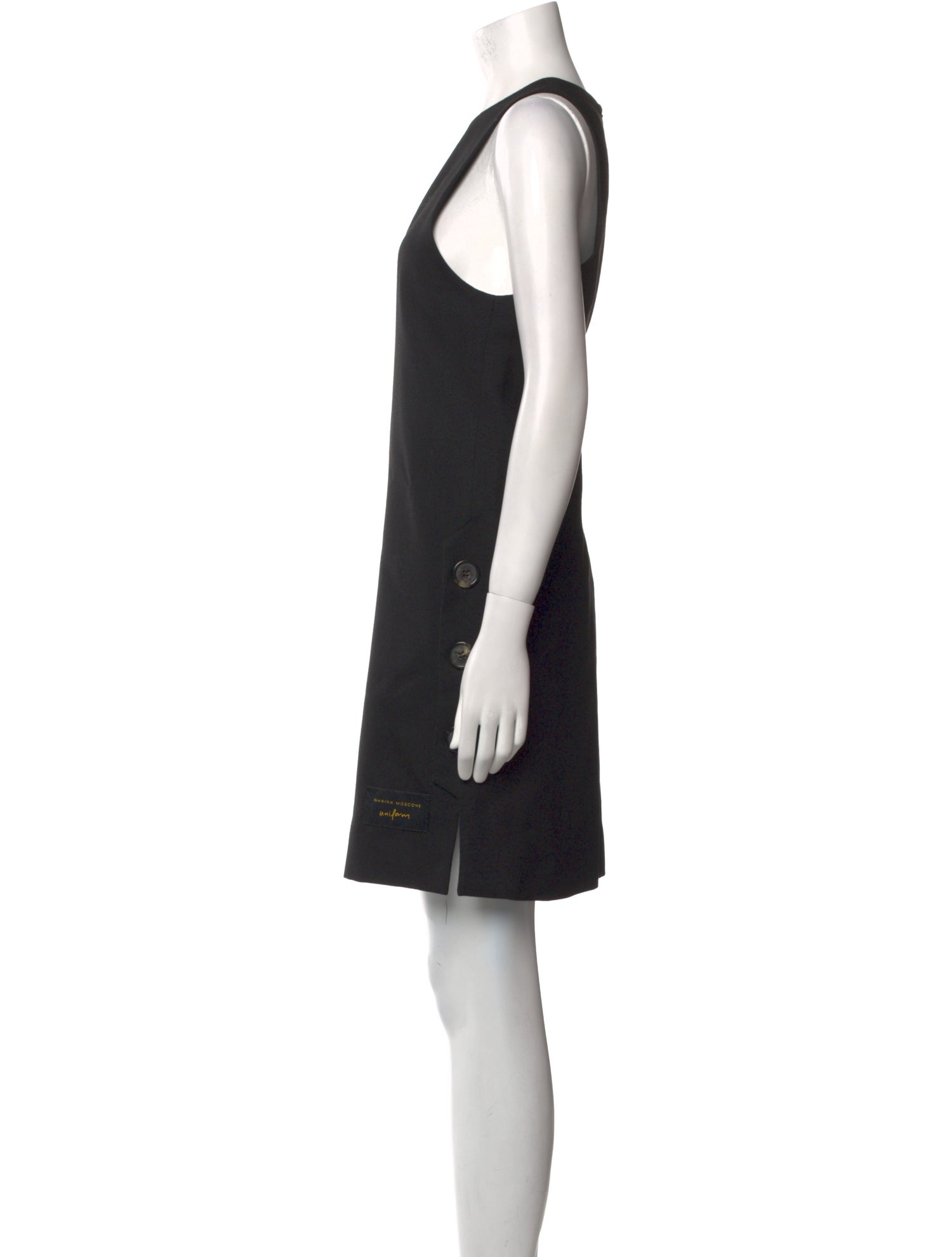 Marina Moscone Virgin Wool Mini Dress