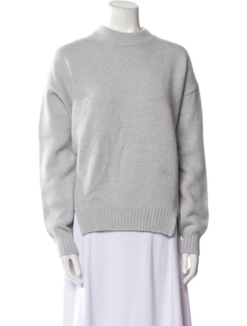 Marina Moscone Virgin Wool Mock Neck Sweater