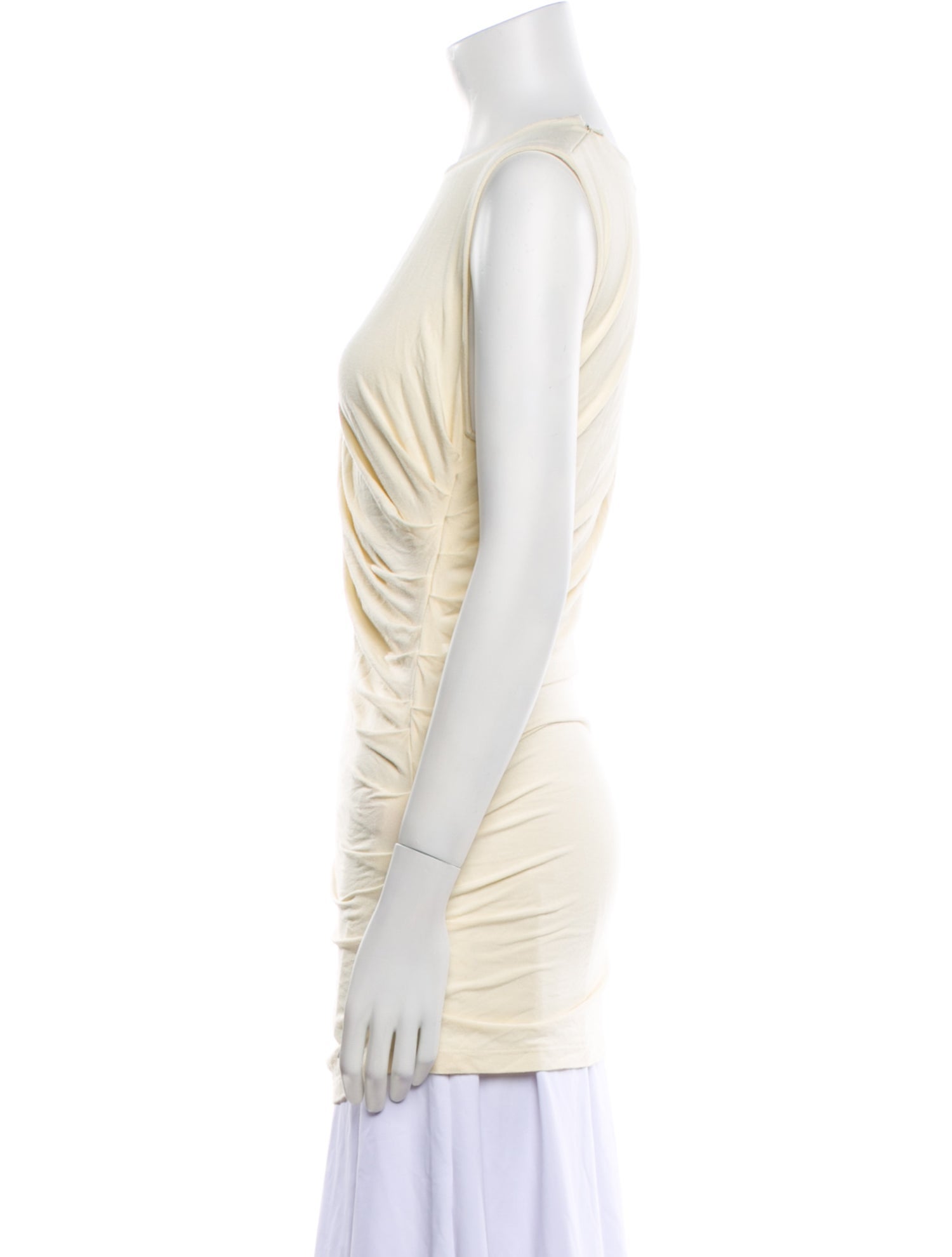 Marina Moscone Crew Neck Sleeveless Tunic