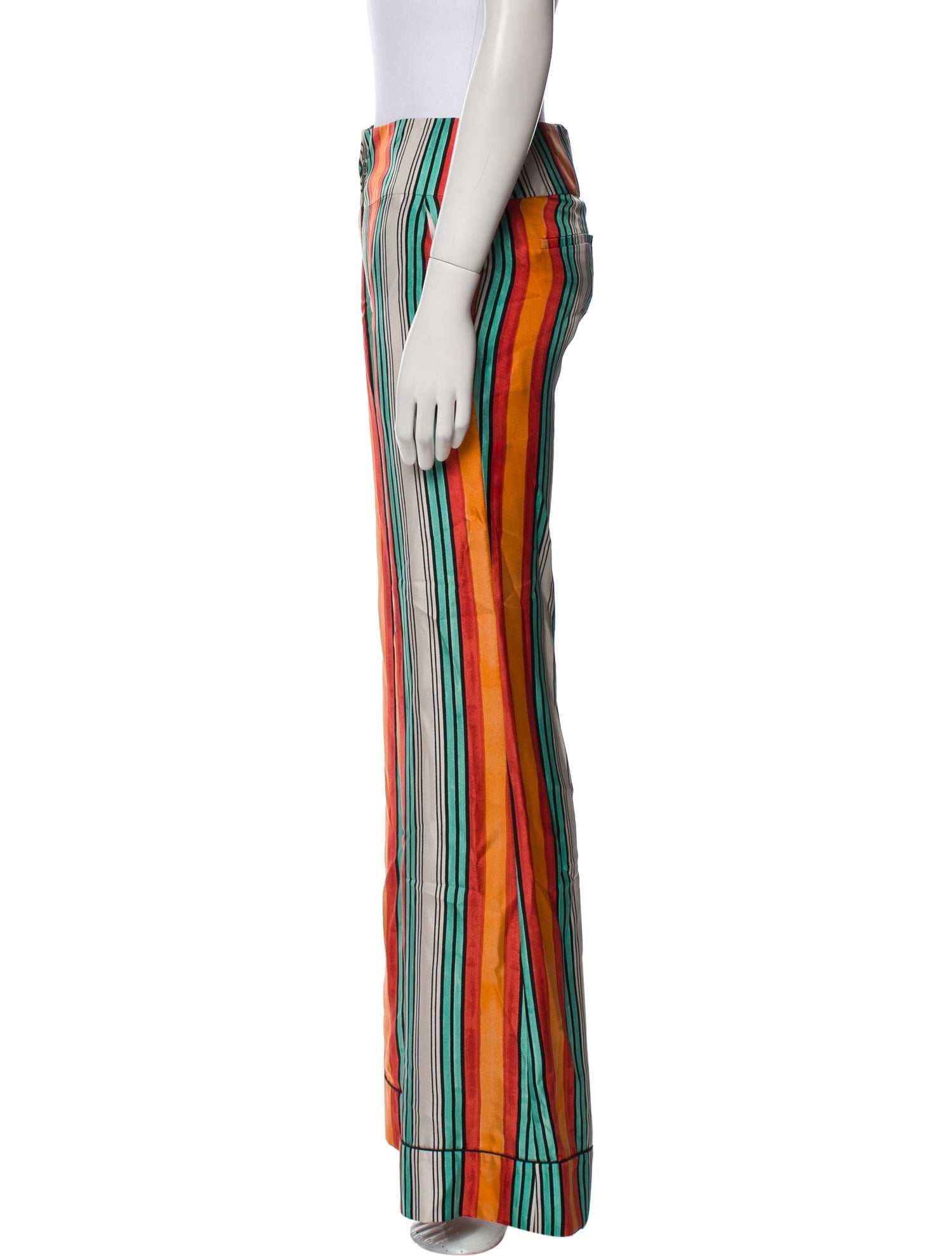 Marina Moscone Silk Wide Leg Pants