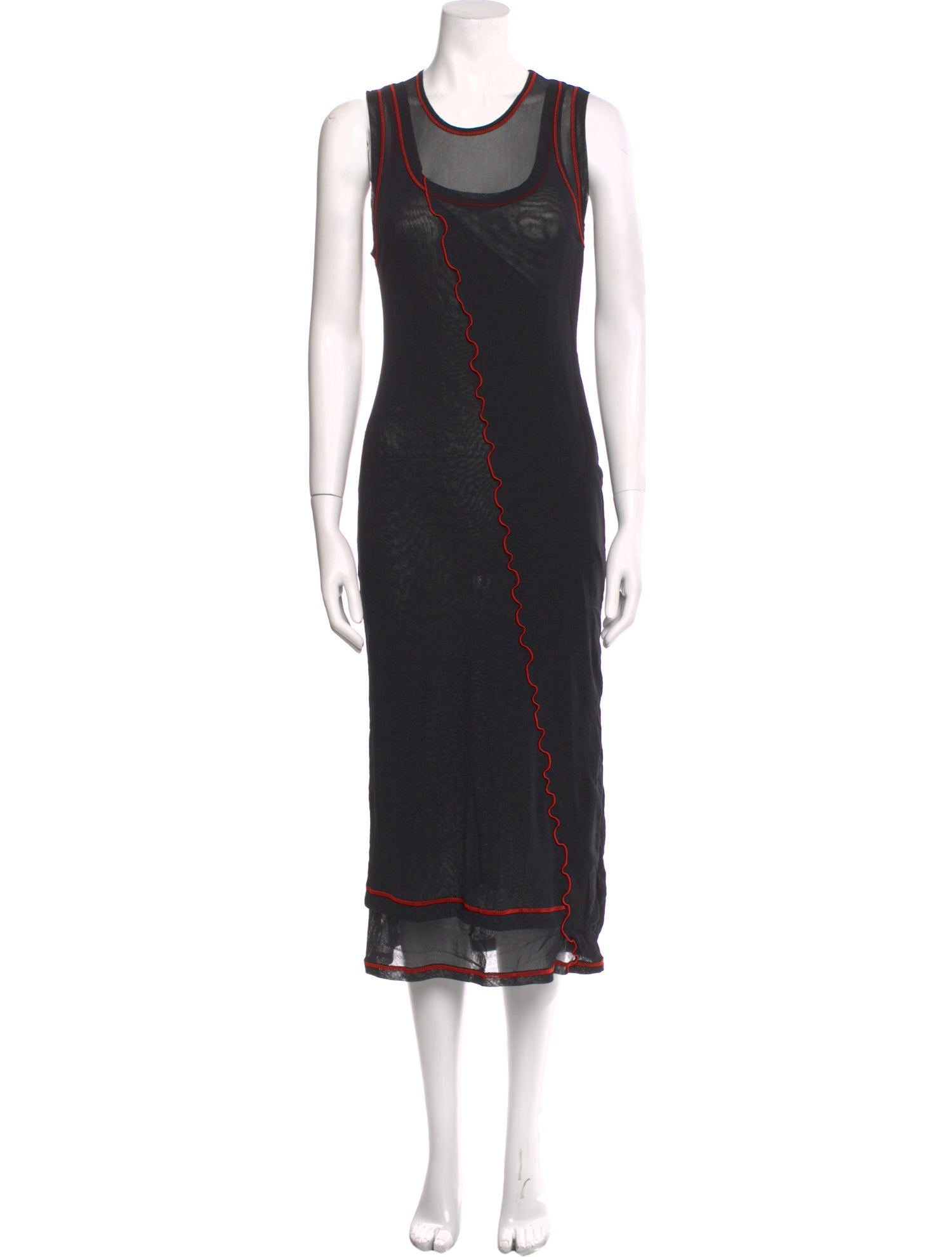 Marina Moscone Scoop Neck Midi Length Dress w/ Tags