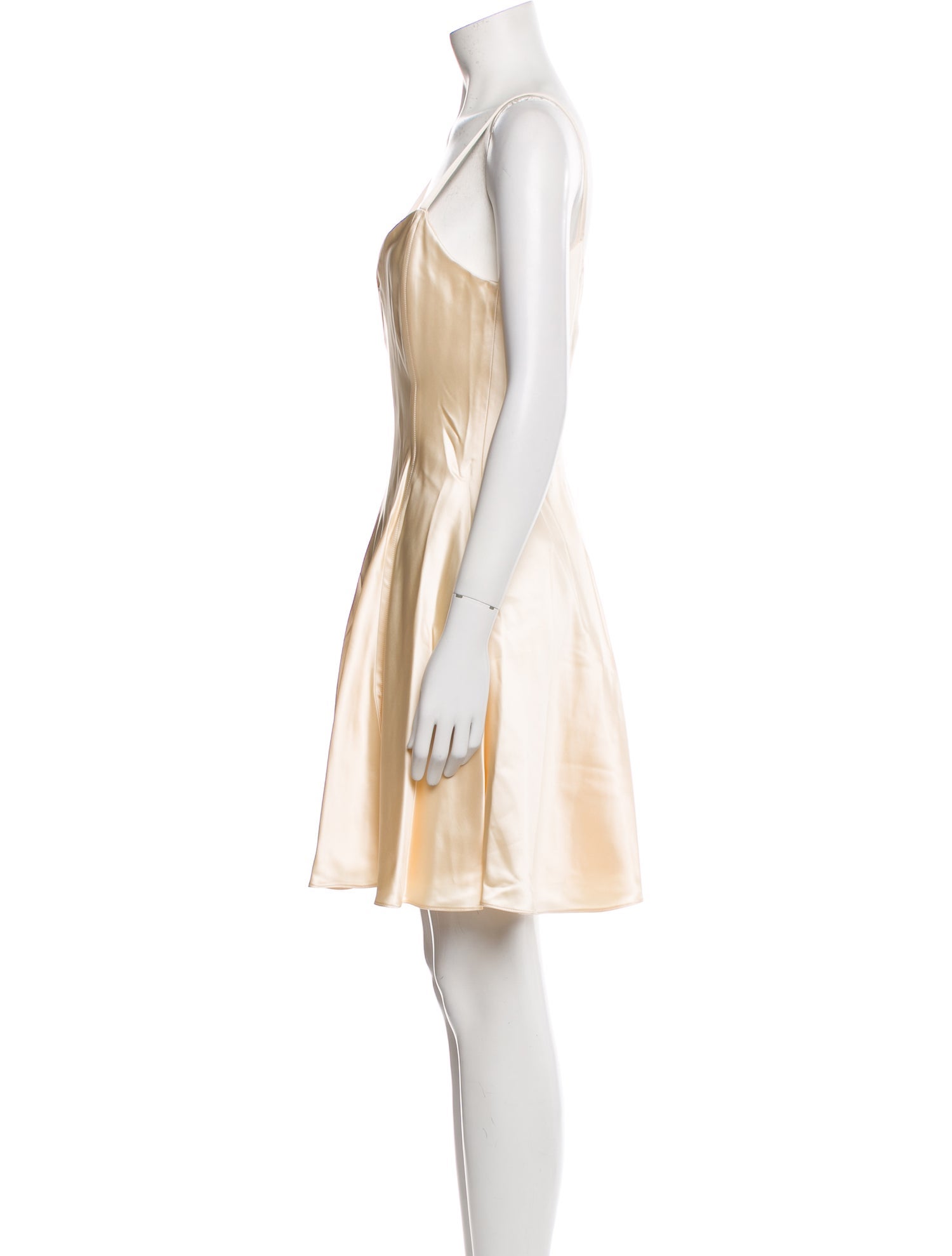 Marina Moscone V-Neck Mini Dress