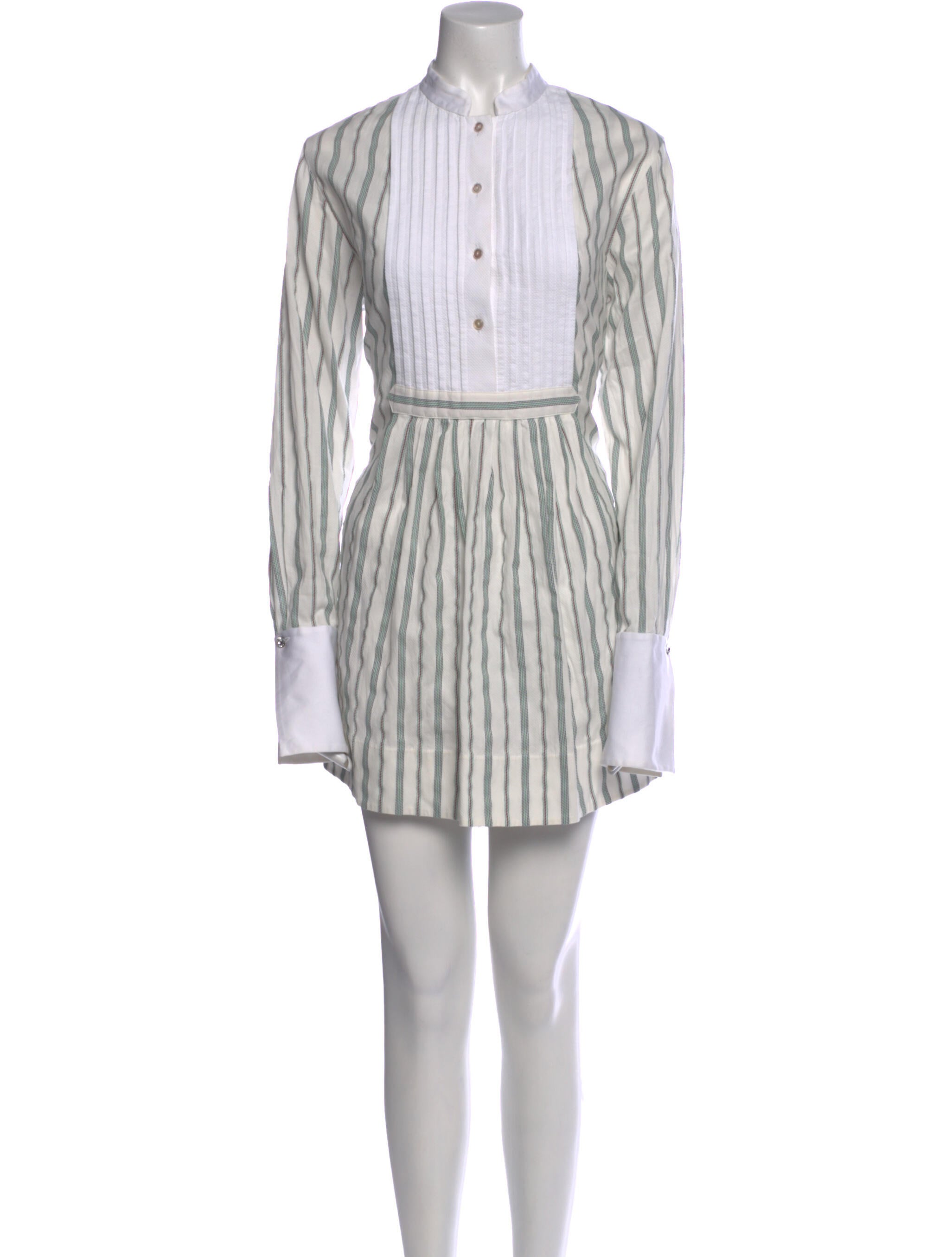 Marina Moscone Striped Mini Dress