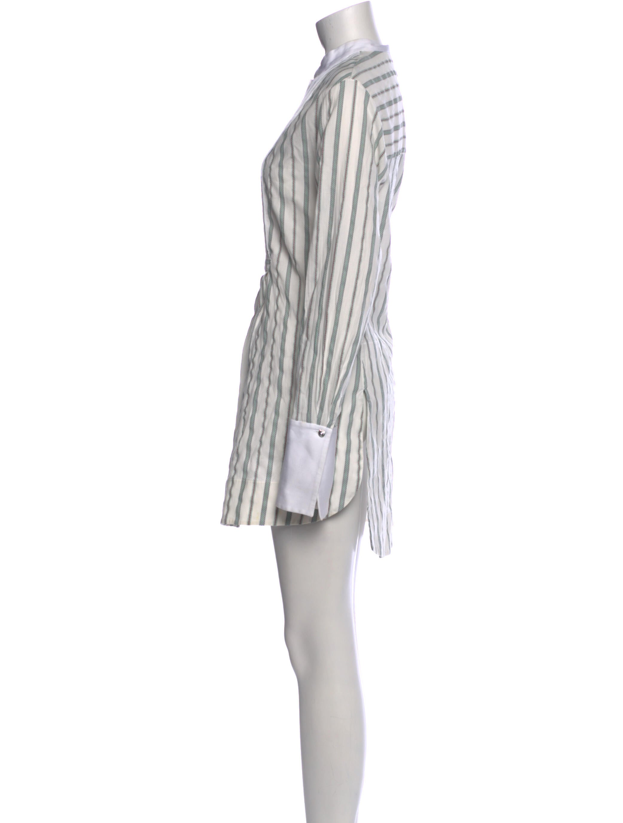 Marina Moscone Striped Mini Dress