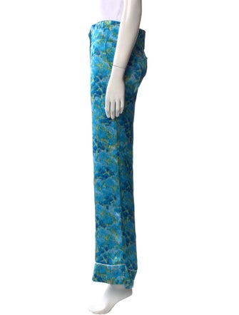 Marina Moscone Silk Wide Leg Pants