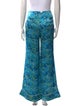 Marina Moscone Silk Wide Leg Pants