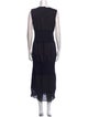 Marina Moscone Crew Neck Long Dress