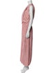 Marina Moscone Striped Long Dress