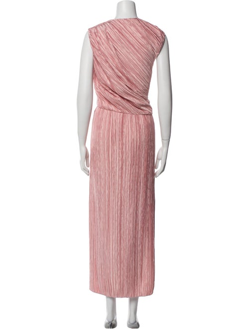 Marina Moscone Striped Long Dress