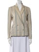 Marina Moscone Striped Blazer