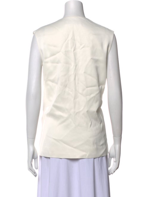 Marina Moscone Printed V-Neck Top