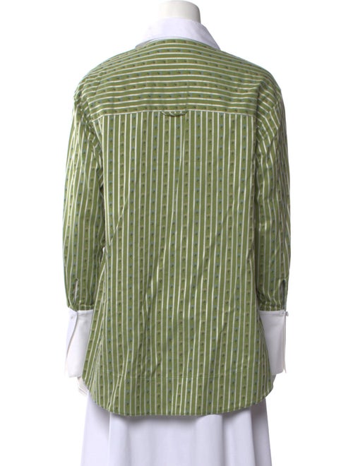 Marina Moscone Striped Long Sleeve Tunic
