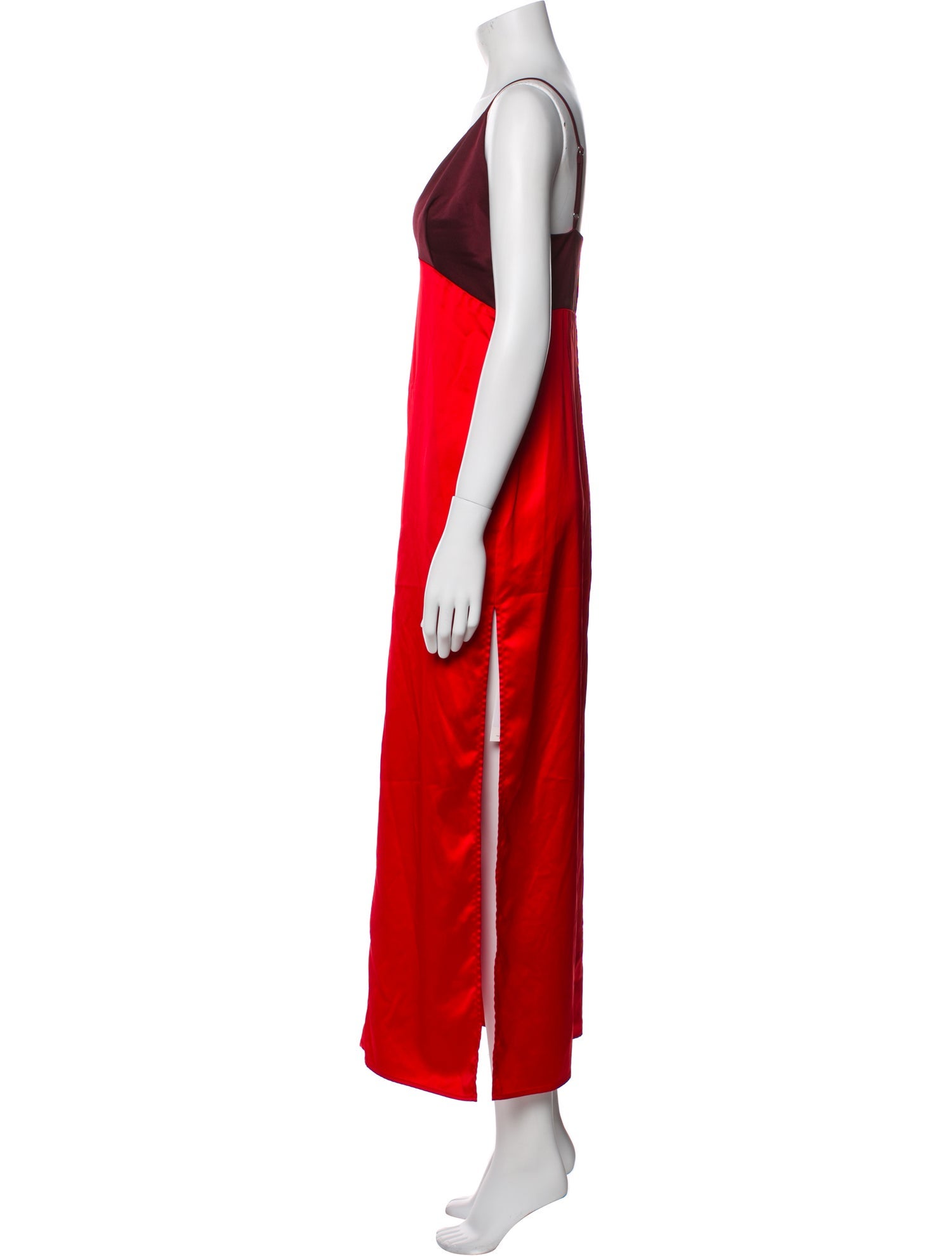 Marina Moscone Colorblock Pattern Long Dress