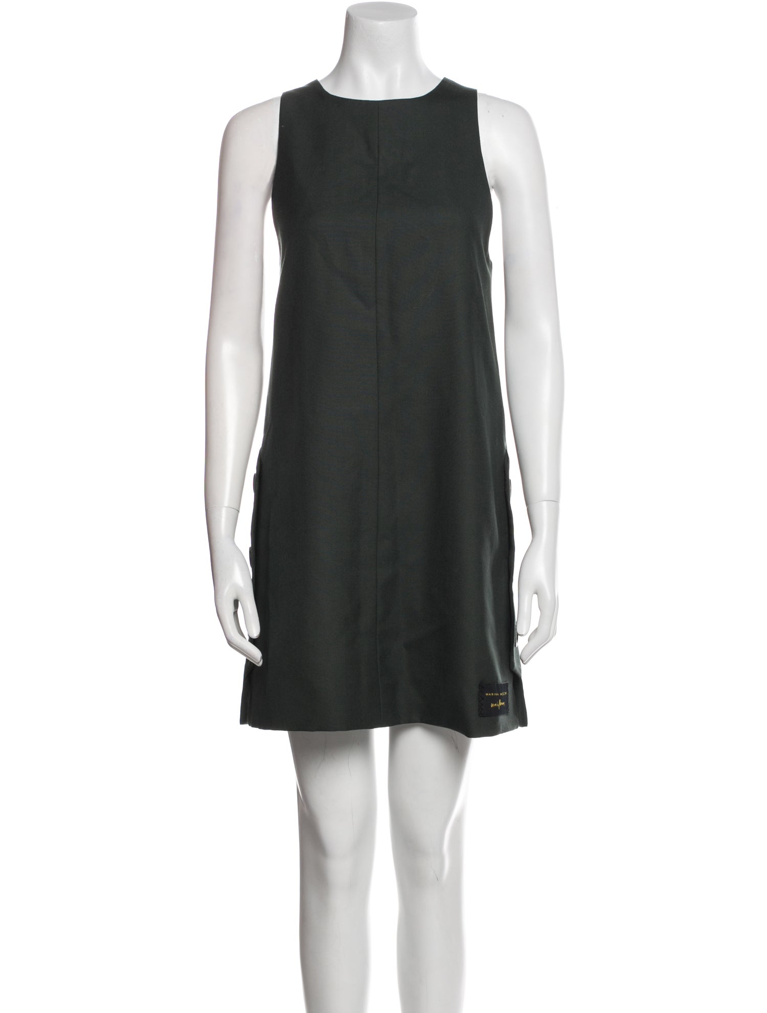 Marina Moscone Virgin Wool Mini Dress