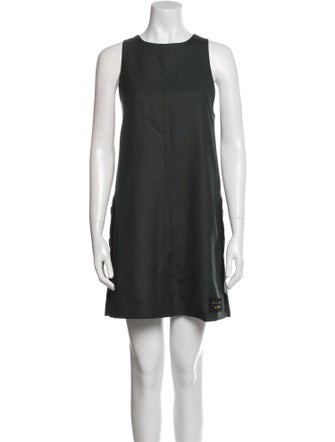 Marina Moscone Virgin Wool Mini Dress