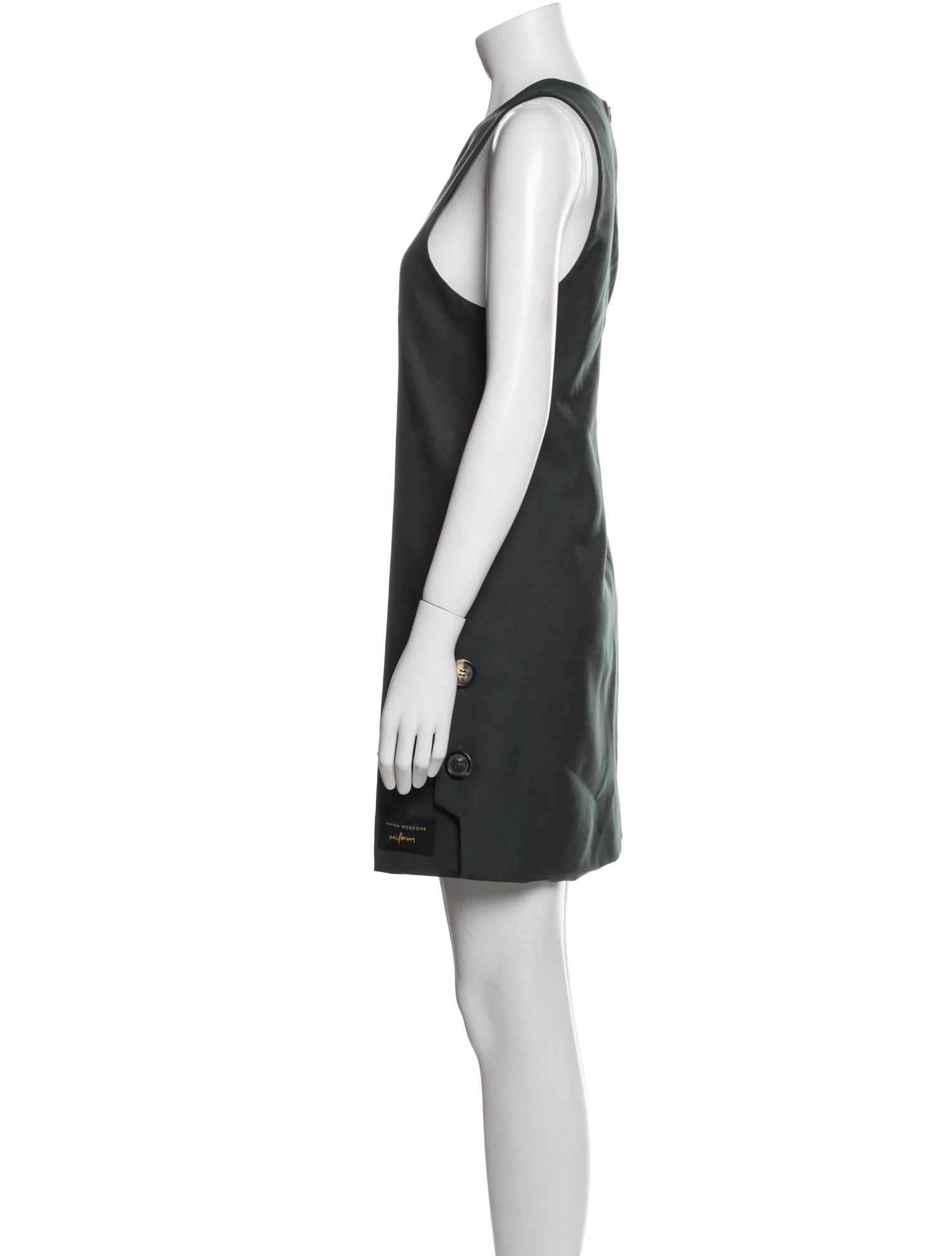 Marina Moscone Virgin Wool Mini Dress