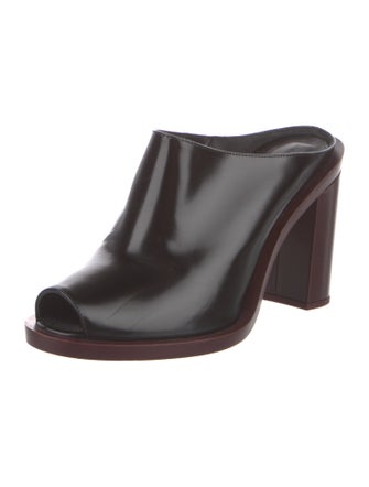 Marina Moscone Patent Leather Mules