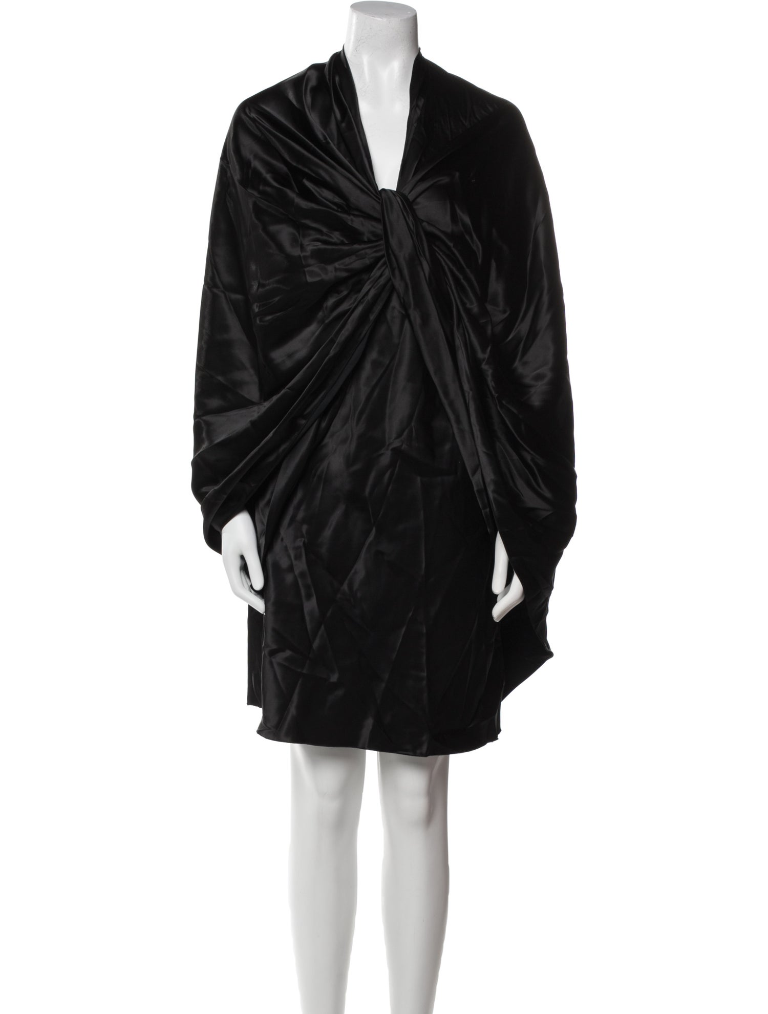 Marina Moscone V-Neck Knee-Length Dress