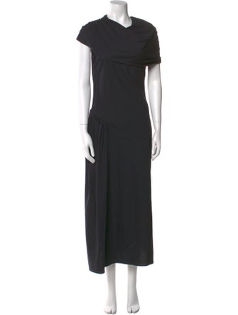 Marina Moscone Cowl Neck Long Dress