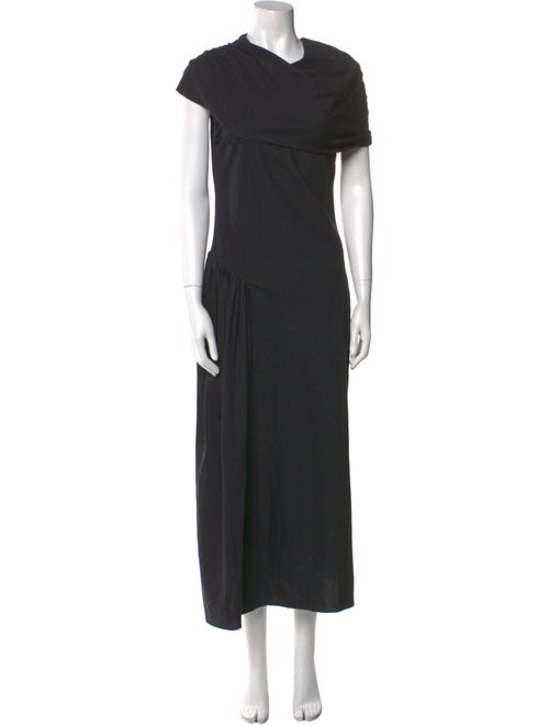 Marina Moscone Cowl Neck Long Dress