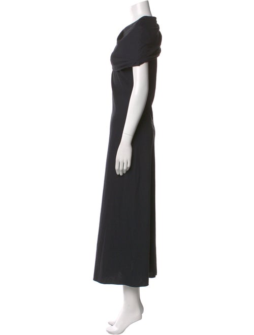 Marina Moscone Cowl Neck Long Dress