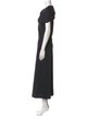 Marina Moscone Cowl Neck Long Dress