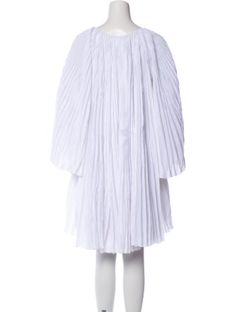 Marina Moscone Bateau Neckline Knee-Length Dress