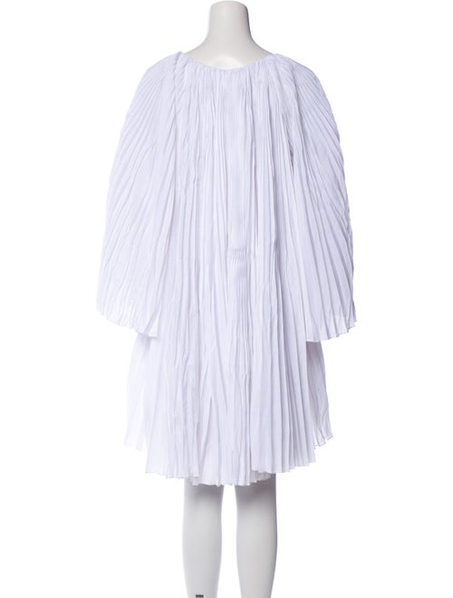 Marina Moscone Bateau Neckline Knee-Length Dress